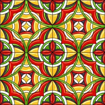 Ceramic tile pattern. Gorgeous seamless pattern. Can be used for wallpaper Ilustración de archivo