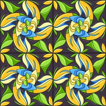 Ceramic tile pattern. Gorgeous seamless pattern. Can be used for wallpaper Stock-Illustration