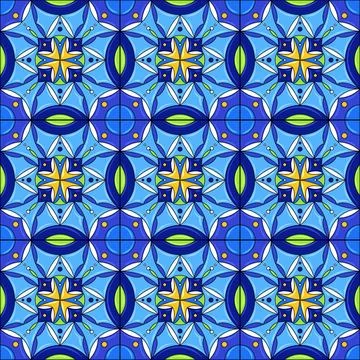 Ceramic tile pattern. Gorgeous seamless pattern. Can be used for wallpaper イラスト素材