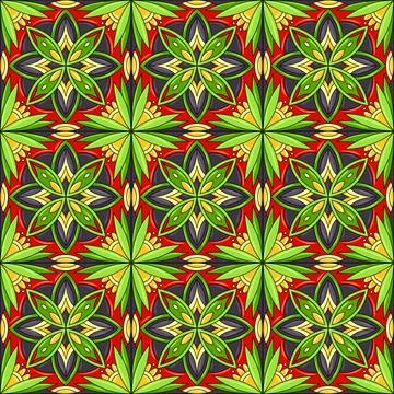 Ceramic tile pattern. Gorgeous seamless pattern. Can be used for wallpaper Stock Illustration