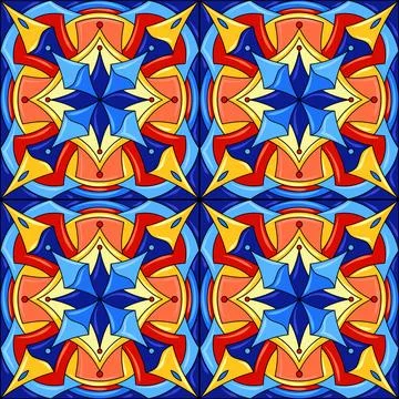 Ceramic tile pattern. Gorgeous seamless pattern. Can be used for wallpaper Stock-Illustration