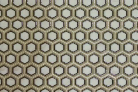 Ceramic tile pattern honeycombs glitters Stock Photos