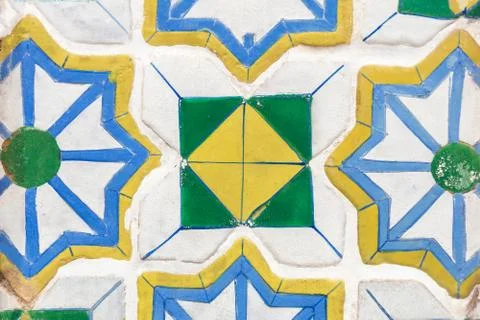 Ceramic tile with pattern Stock Photos