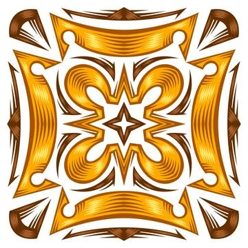 Ceramic tile pattern. Wall or floor texture. Absrtract decorative porcelain Stock Illustration