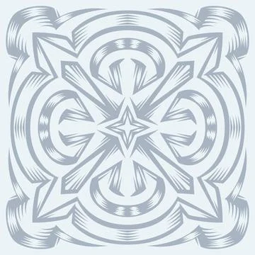 Ceramic tile pattern. Wall or floor texture. Absrtract decorative porcelain Stock Illustration