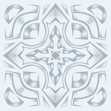 Ceramic tile pattern. Wall or floor texture. Absrtract decorative porcelain Stock Illustration