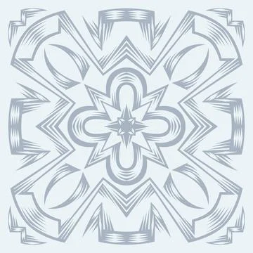 Ceramic tile pattern. Wall or floor texture. Absrtract decorative porcelain Illustrazione stock