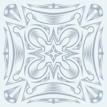 Ceramic tile pattern. Wall or floor texture. Absrtract decorative porcelain イラスト素材