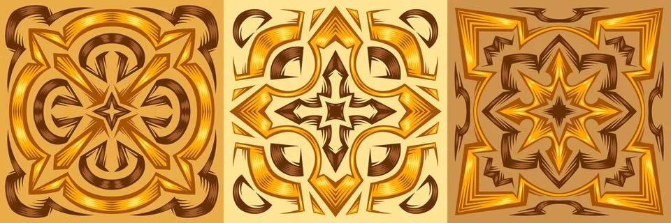 Ceramic tile pattern. Wall or floor texture. Absrtract decorative porcelain イラスト素材