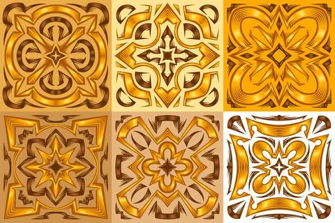 Ceramic tile pattern. Wall or floor texture. Absrtract decorative porcelain イラスト素材