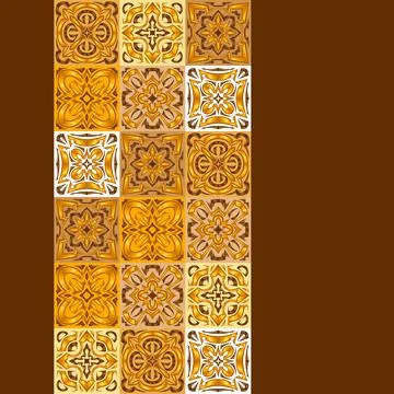 Ceramic tile pattern. Wall or floor texture. Absrtract decorative porcelain イラスト素材