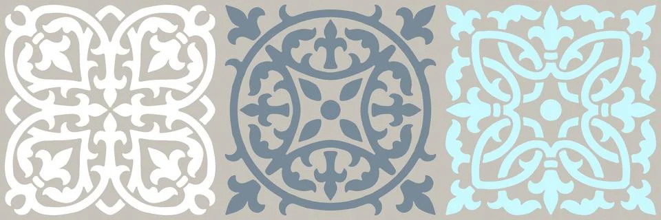 Ceramic tile pattern. Wall or floor texture. Absrtract decorative porcelain Illustrazione stock