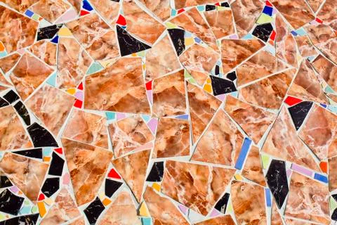 Ceramic tile patterns and colors Stock Photos