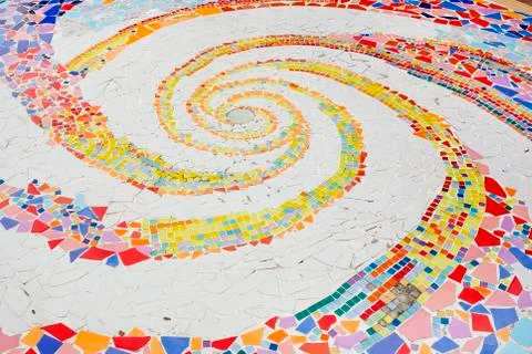 Ceramic tile patterns and colors Stock Photos