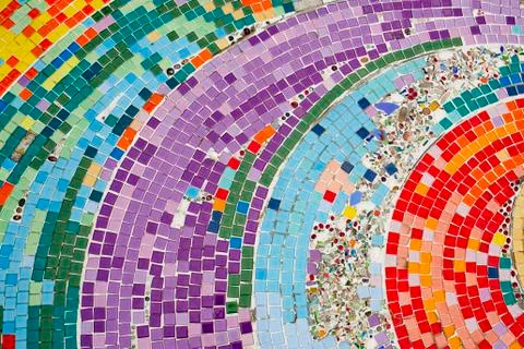 Ceramic tile patterns and colors Stock Photos