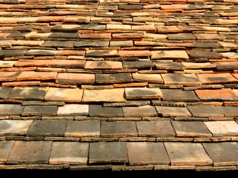 Ceramic tile roof Stock Photos