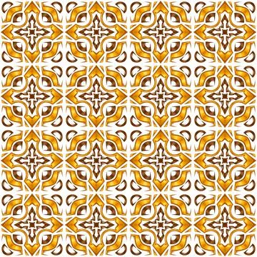 Ceramic tile seamless pattern. Wall or floor texture. Absrtract decorative Stock Illustration