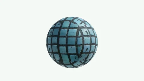 Ceramic Tile Texture Sphere Stock Footage 319883134