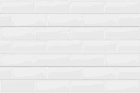 Ceramic tile wall or floor decoration, white mosaic brick seamless pattern for 스톡 일러스트