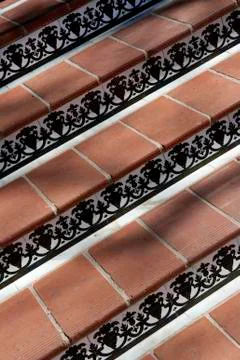 Ceramic tiled steps Stock Photos