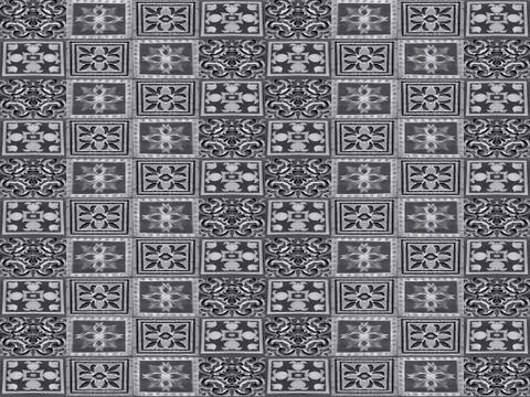 Ceramic Tiles Collage Seamless Pattern Stock Illustration