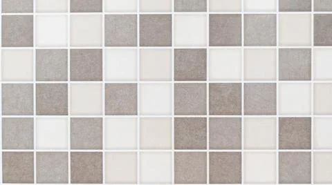 Ceramic tiles patterns from mosaic brown tile sand background Stock Photos