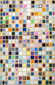 Ceramic tiles patterns Stock Photos