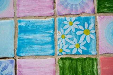 Ceramic tiles texture Stock Photos