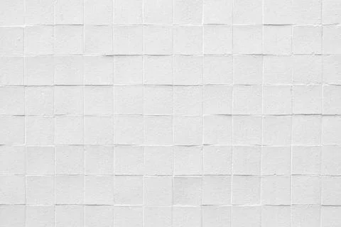 Ceramic tiles texture. White ceramic tiles background, closeup, 3d, copy space Stock Photos