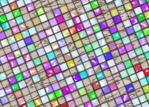 Ceramic tiles on the wall Stock-Illustration