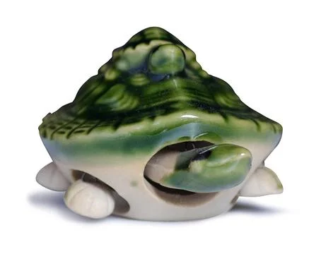 Ceramic turtle figurine Stock Photos