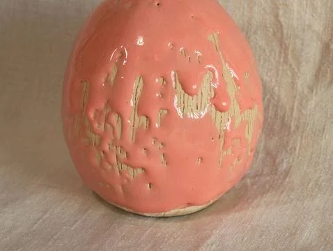 Ceramic Vase With Glaze Crawling Defect Stock Photos