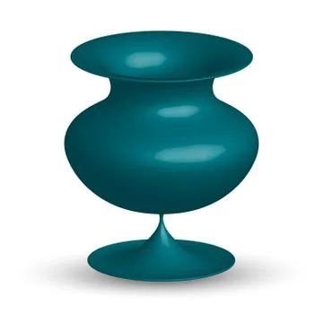 Ceramic vase isolated Stock Illustration
