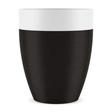 Ceramic vase isolated on white background Stock Illustration