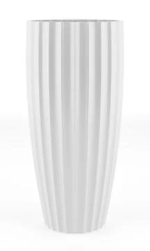 Ceramic vase isolated on white background Stock Illustration