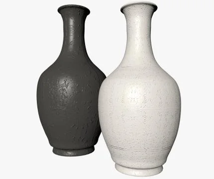 Ceramic vases Stock Illustration