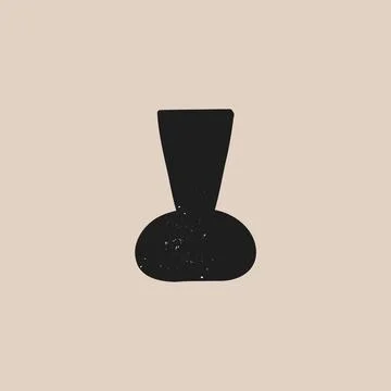 Ceramic vases. Pot pottery vase silhouette. Vector elegant greek jar set Stock Illustration