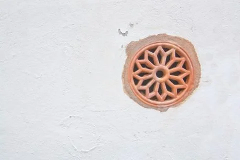 Ceramic ventilation decor Stock Photos