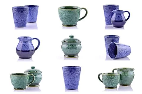 Ceramic vessels Stock Photos