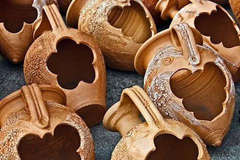 Ceramic vessels Stock Photos