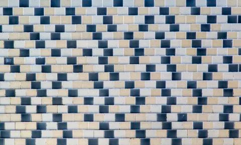 Ceramic wall pattern Foto stock