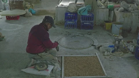 Ceramic workshop in Fez, Morocco. 21.12.2025 Stock Footage 331780971