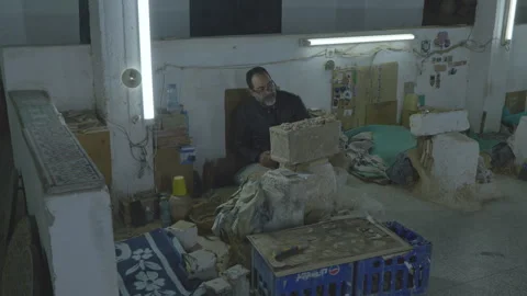 Ceramic workshop in Fez, Morocco. 21.12.2025 Stock Footage 331781134
