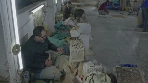 Ceramic workshop in Fez, Morocco. 21.12.2025 Stock Footage 331781243