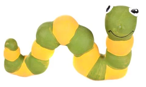 Ceramic worm Stock Photos