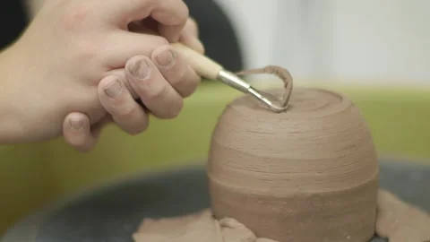 Ceramics class 02 Stock Footage 134198075