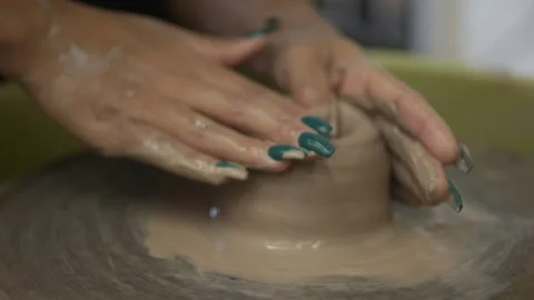 Ceramics class 03 Stock Footage 134198034