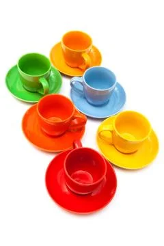 Ceramics coffee cups Foto stock