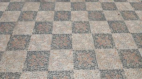 The ceramics  look like a chessboard Stock Photos