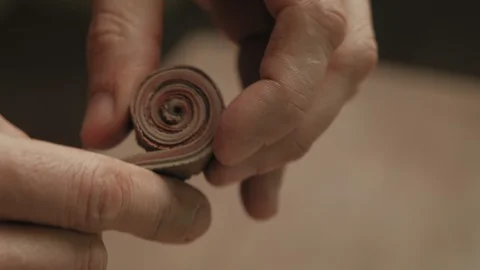 Ceramist work in the workshop. Stock Footage 128094705